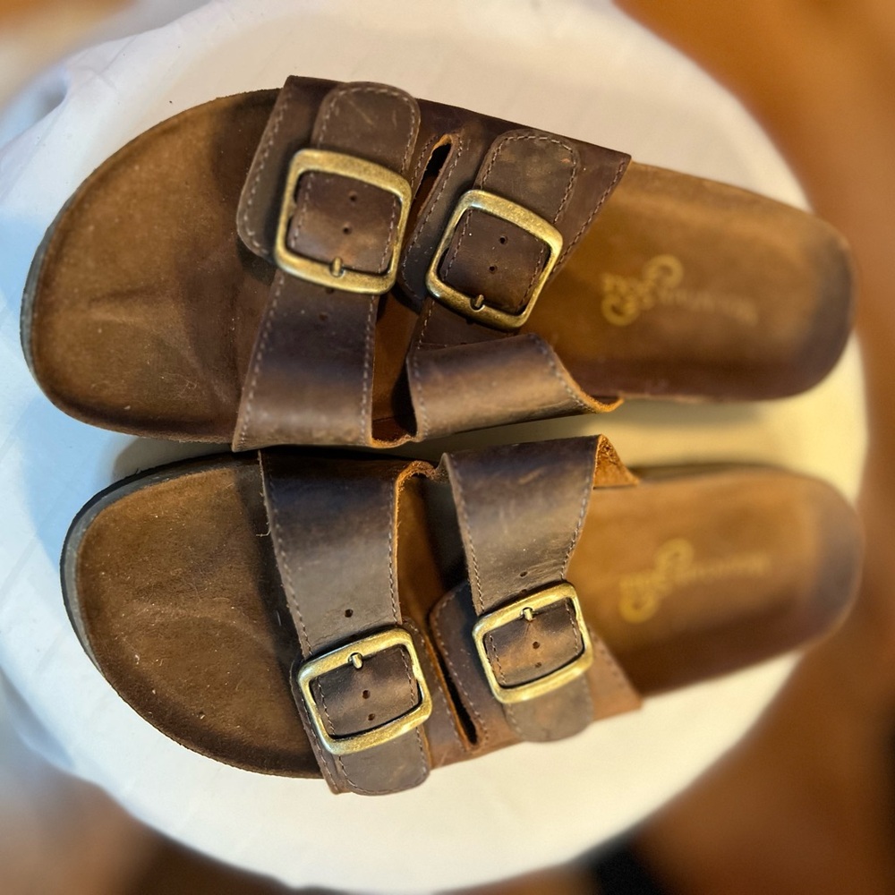 Classic Brown Sandals with Buckles